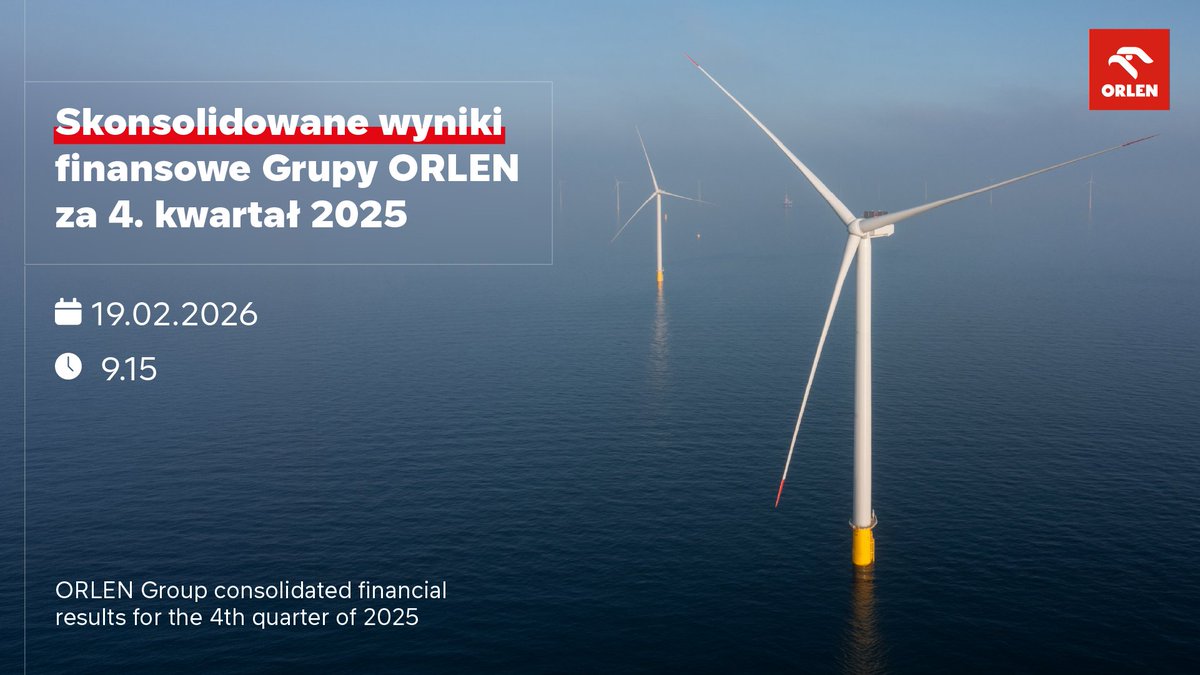 Skonsolidowane wyniki finansowe Grupy ORLEN za 4. kwartał 2025 roku