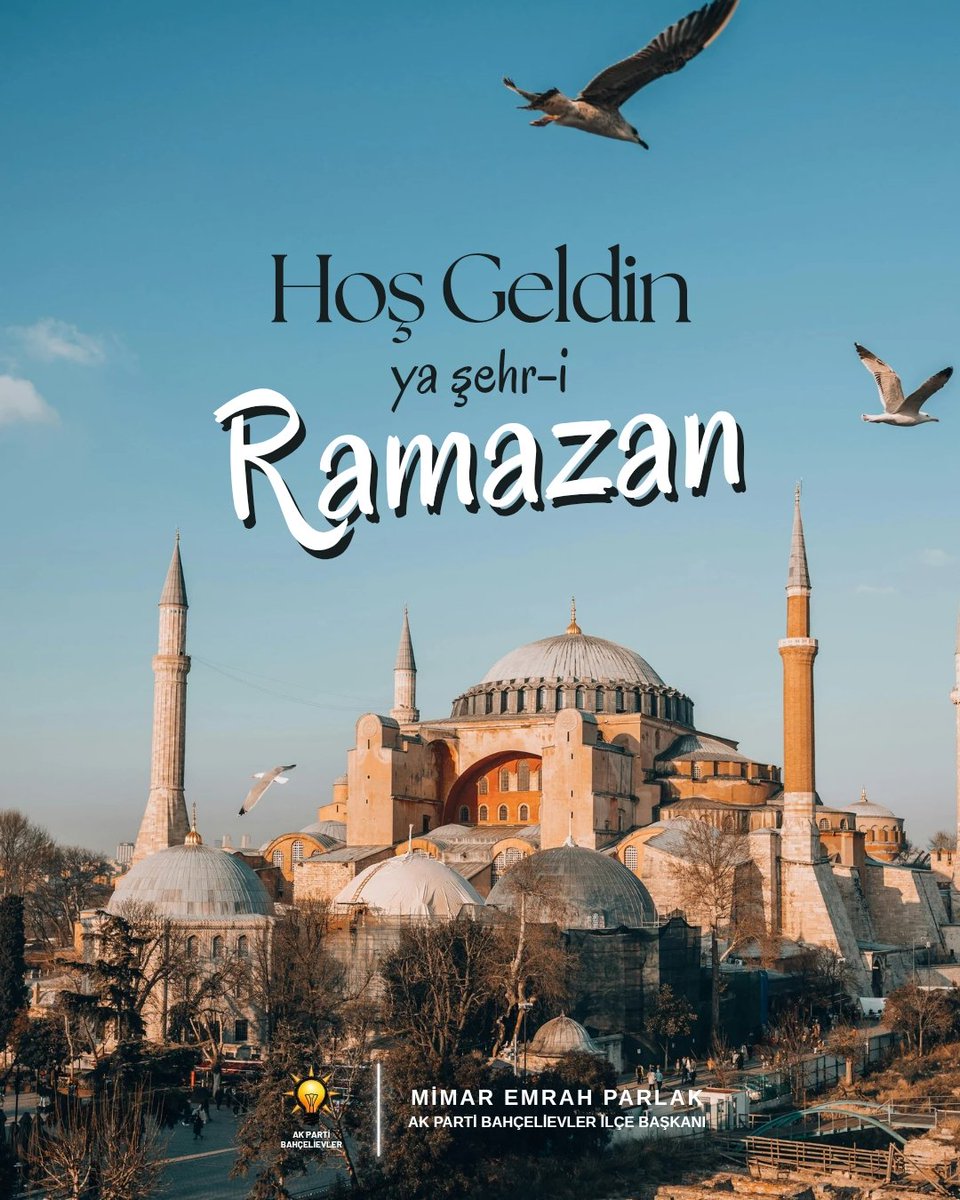 "Ey iman edenler! Allah’a karşı gelmekten sakınmanız için oruç, sizden öncekilere farz kılındığı gibi size de farz kılındı." (Bakara, 183)

​Mübarek Ramazan ayının feyzi ve bereketi üzerimize olsun. Hoş geldin ya şehr-i Ramazan! 🌙