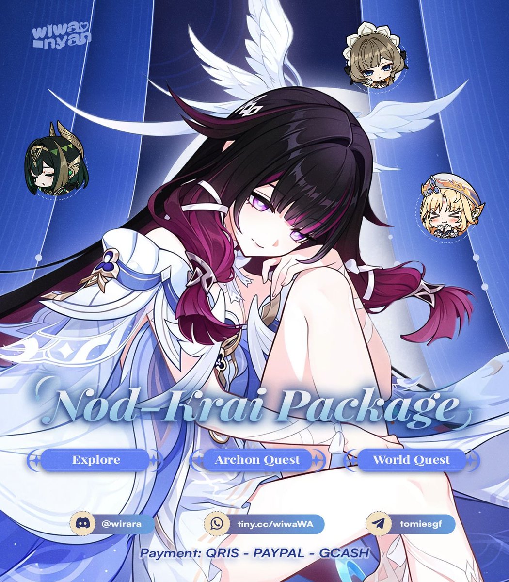 wiwa! 🩷 Genshin WuWa HSR ZZZ joki pilot tweet media