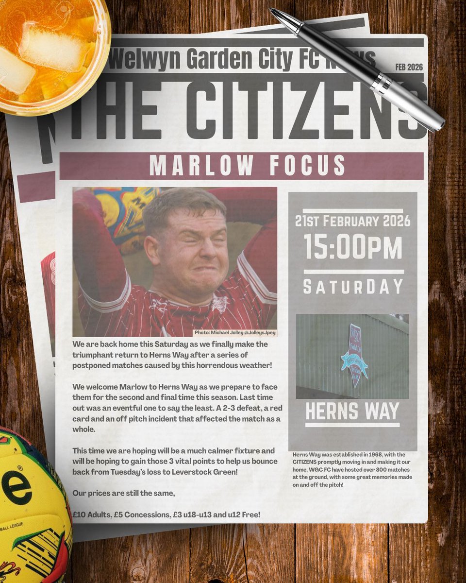 Welwyn Garden City FC tweet media