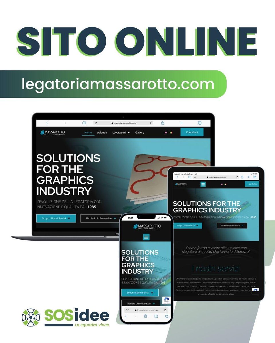 Con Legatoria Massarotto il punto non era solo rifare un sito, ma dare una forma chiara a un’evoluzione già in atto.
Il lavoro è stato fatto ascoltando, ragionando insieme e scegliendo con attenzione.
Quando un’azienda sa chi è, il digitale diventa il modo giusto per raccontarlo.