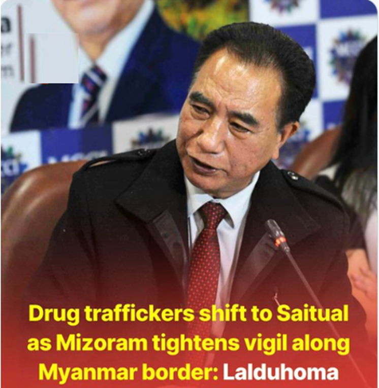 Zothanchhu11096's tweet photo. #Mizoram #CMLalduhoma: The smuggling corridor in #Champhai has been broken and shifted to #Saitual, but our vigilance remains complete. No way forward for traffickers!”
#DrugAwareness #CrimeControl #NUFC #Sensex #DigitalIndia #bekindbecool #AngelicVsArtificial https://t.co/TIPePagrw9