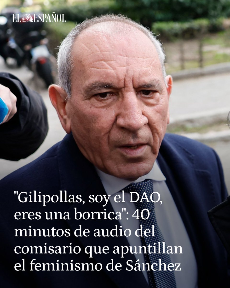 🗣️👮‍♂️ 40 minutos de audio en los que se escuchan unos hechos "desgarradores". Una grabación que apuntala la denuncia de la inspectora contra José Ángel González

👉Una prueba demoledora tanto para el futuro del ya ex máximo jefe policial del Cuerpo como para el discurso feminista