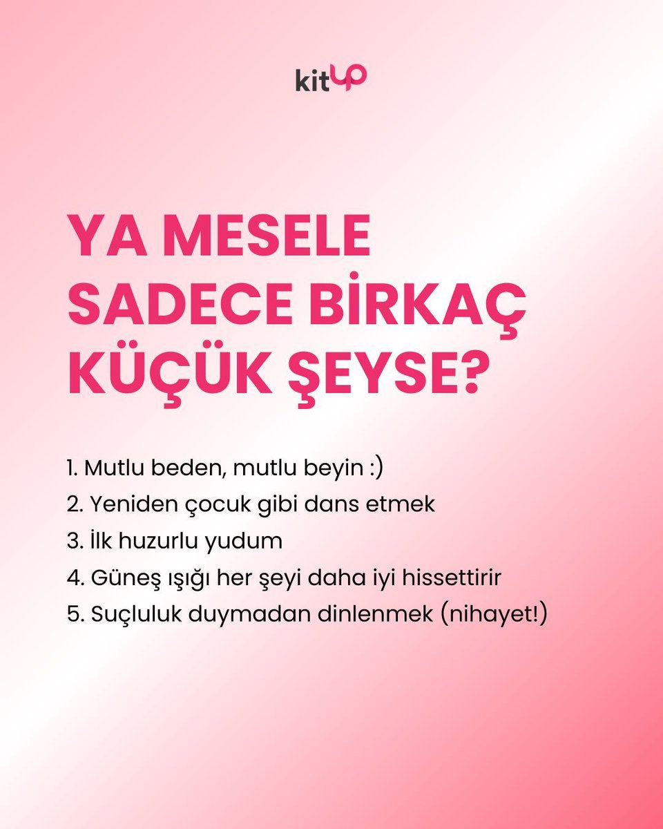 Hayat bazen çok gürültülü oluyor. Bazen de en küçük şeyler bizi yeniden kendimize getiriyor.