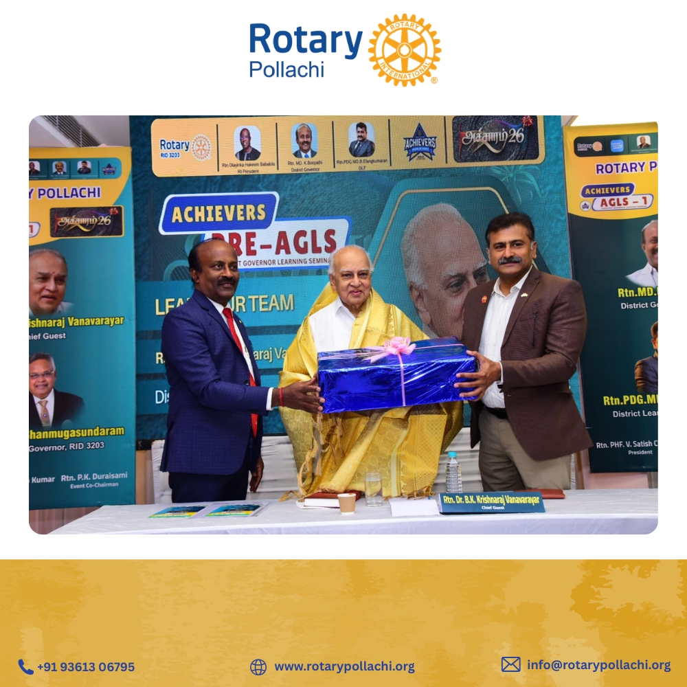 rotary_pollachi's tweet image. Date : 10.02.2026 
Place : Hotel Suryaa, Pollachi  
Event : Assistant Governors Learning Seminar (AGLS-1)  

Snippets for the Assistant Governors training program, one of the best training programs conducted and hosted by Rotary Pollachi in Rotary District 3203.

#RotaryPollachi