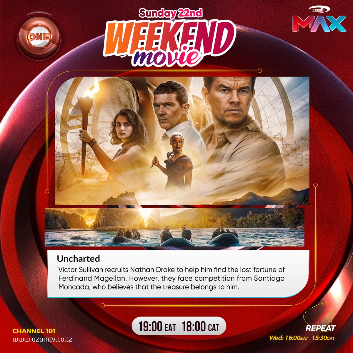 Azamtv_ug's tweet image. This Weekend’s Movie Treat on #AzamONE &amp;amp; #AzamTWO! 

Bhoot Police (Azam TWO - Sunday)
Brothers Vibhooti and Chiraunji are assigned a seemingly ordinary case of hunting down demonic spirits in a remote village.
However, they soon realise that there is nothing ordinary about this