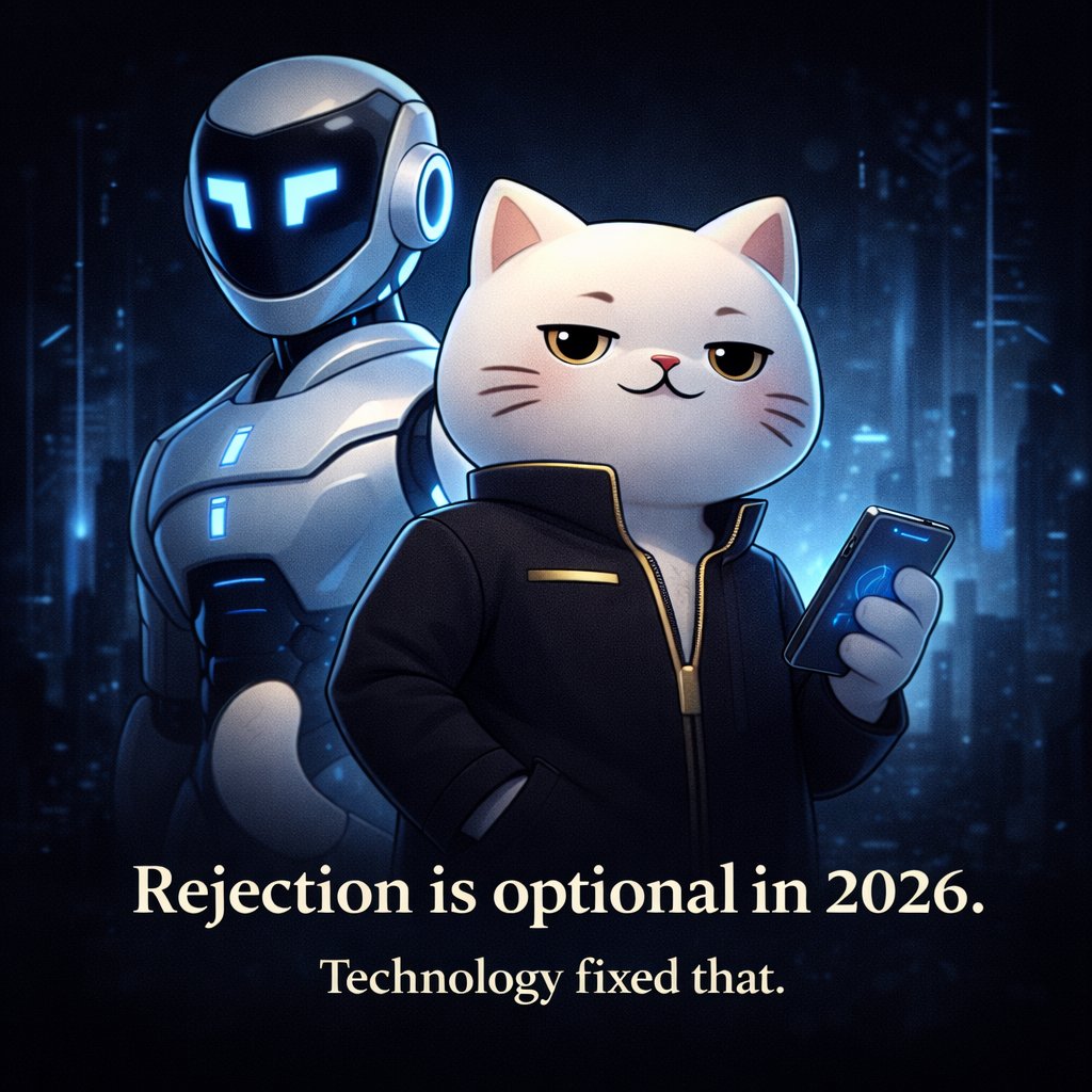 Rejection is optional in 2026.

Technology fixed that with willu