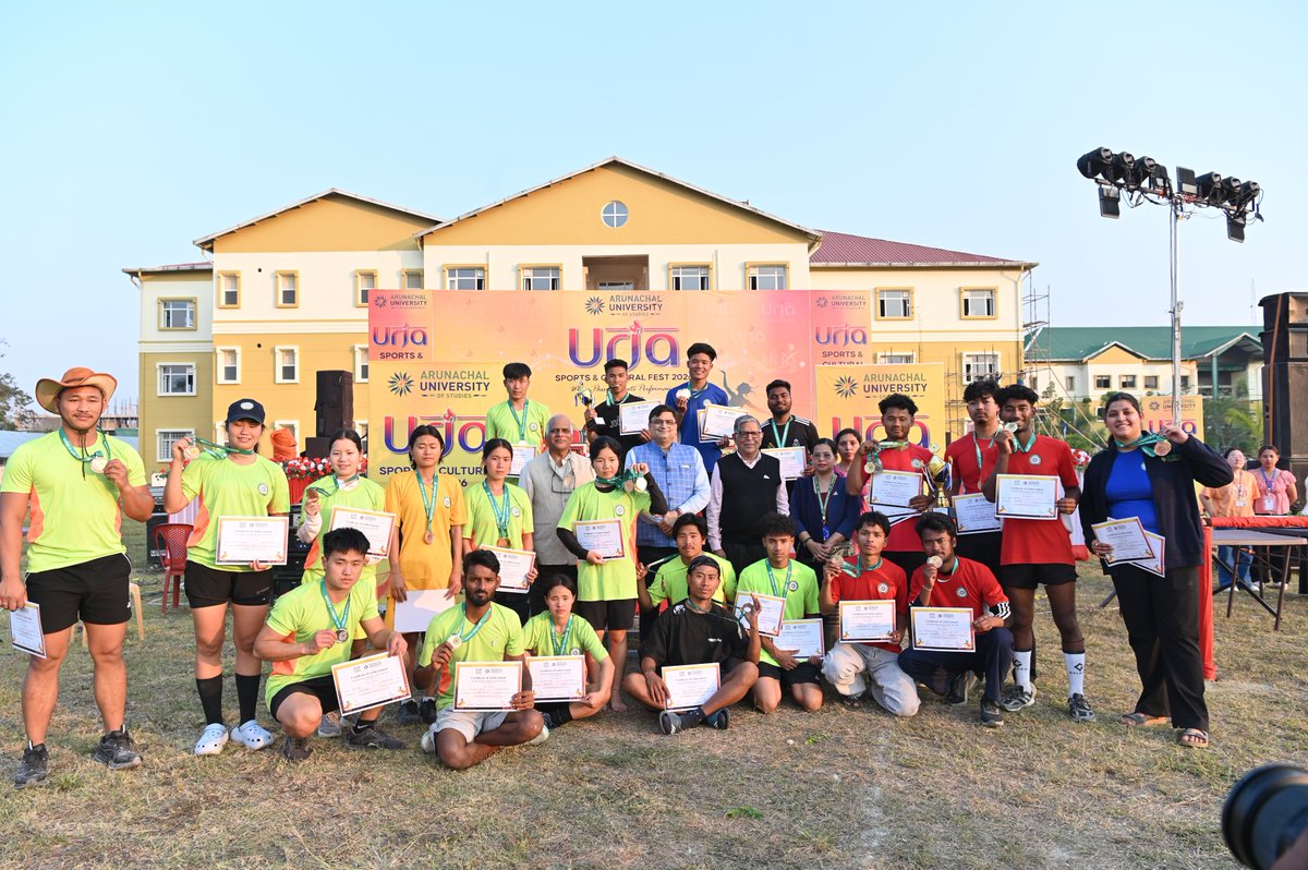 ArunachalUniver's tweet image. 🏅 Sports &amp;amp; Cultural Meet 2026 | Day 2

#ArunachalUniversityOfStudies #AUS #SportsAndCulturalMeet #Day2Moments #CampusLife #StudentEnergy #SportsAndCulture #YouthSpirit #UniversityEvents #NorthEastStudents #TalentAndTeamwork #arunachaluniversity #ausnamsai