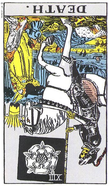 RudiTarotReader's tweet photo. #Tarot card for the rest of the weekend: Death (reversed) 
 #RudiTarot #RTR #RudiTarotReader #WeekendTarot
It feel s like the whole world is against you today. Get out of the way and let things happen and shift.  The fast pace and people and situations revealing themselves. https://t.co/5UYePhUs64