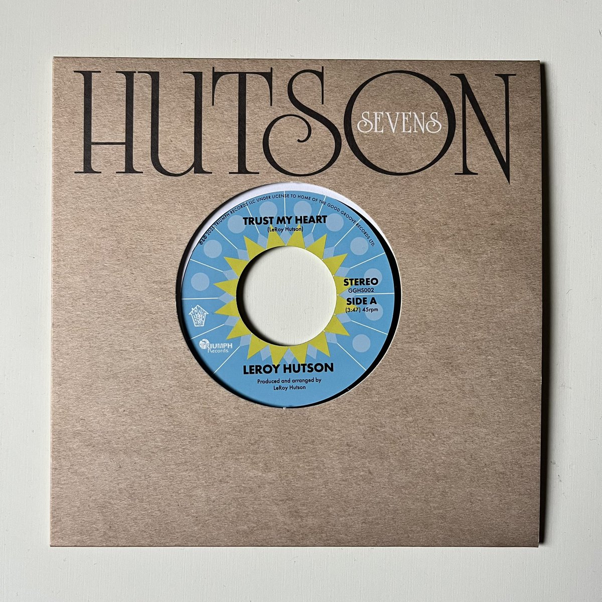 今日のレコード◉ LEROY HUTSON - TRUST MY HEART 1977年にシカゴの