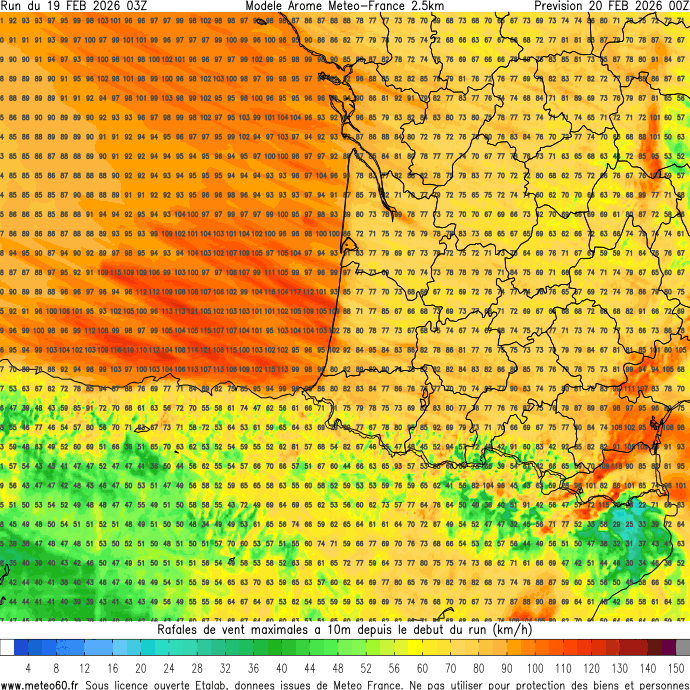 meteo60's tweet image. La tempête #Pedro apporte de fortes rafales de vent ce jeudi de la façade Atlantique à la Méditerranée. C'est sur le #Roussillon et la #Corse que les rafales les plus fortes sont attendues d'ici demain matin. 
Carte : meteo60.fr