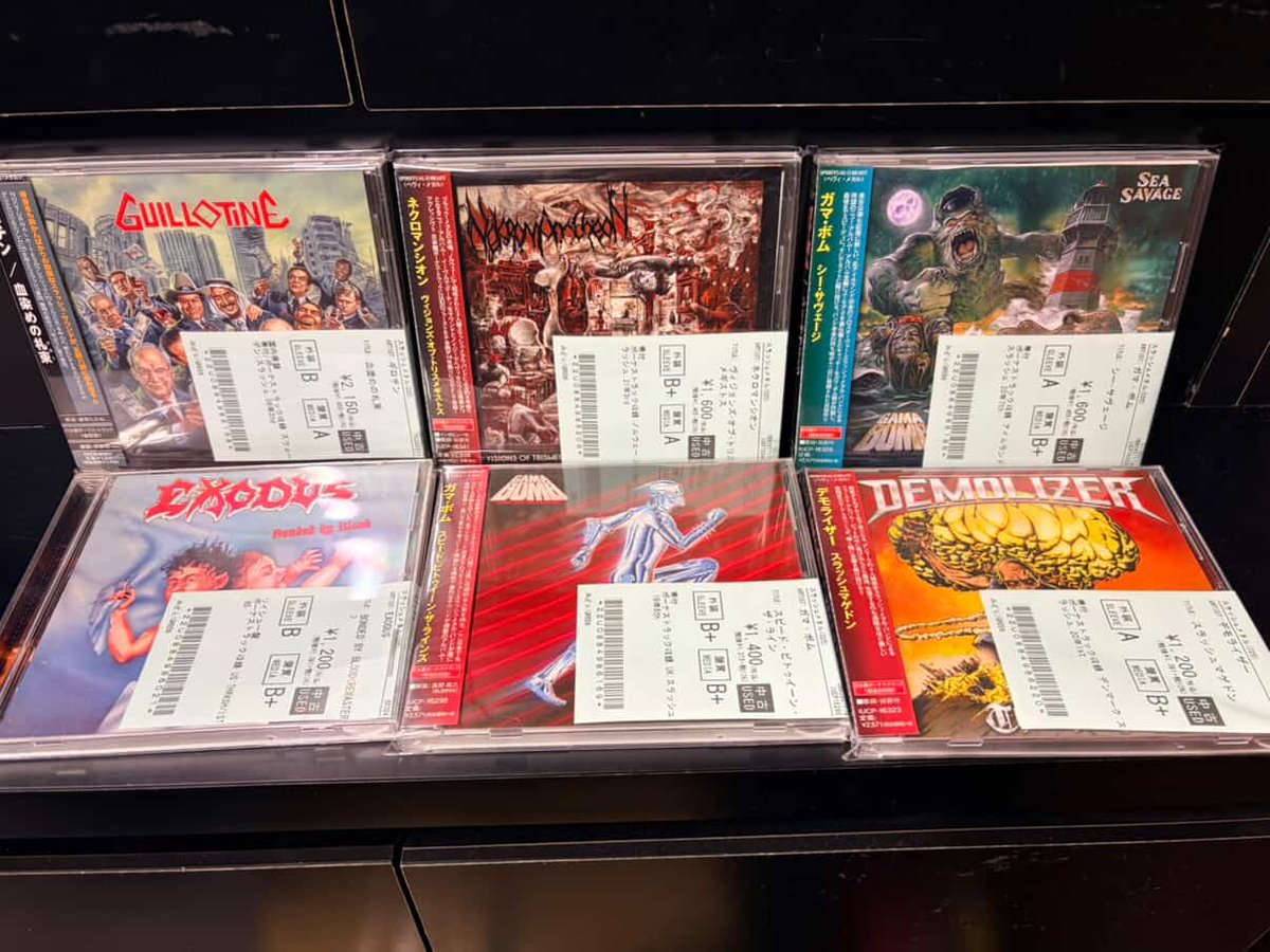 新着中古情報💿】 HARD ROCK/HEAVY METAL、THRASH METALの中古CDが