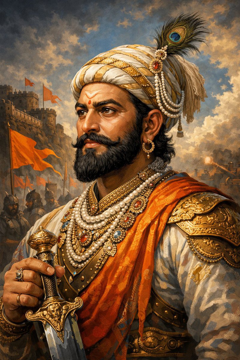 PrashantPramod9's tweet photo. हिंदवी स्वराज्य के प्रणेता, अद्वितीय साहस और शौर्य के प्रतीक, धर्��निष्ठ, मराठा साम्राज्य के संस्थापक, महान योद्धा एवं अनुपम रणनीतिकार छत्रपति शिवाजी महाराज की जयंती पर उन्हें शत-शत प्रणाम।

जय शिवाजी, जय भवानी 🚩
#ShivajiMaharajJayanti https://t.co/4i161JIOrL