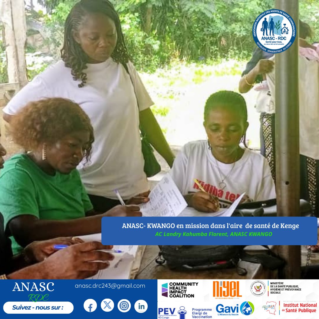 ANASC-RDC Kwango : mission à Kenge pour lutter contre les enfants « zéro dose ».
Identification active, mobilisation communautaire et rapprochement des services de vaccination.
Vacciner, c’est protéger chaque enfant.
#ZeroDose #Vaccination #Kwango #Kenge #PEV #UNICEF #OMS
