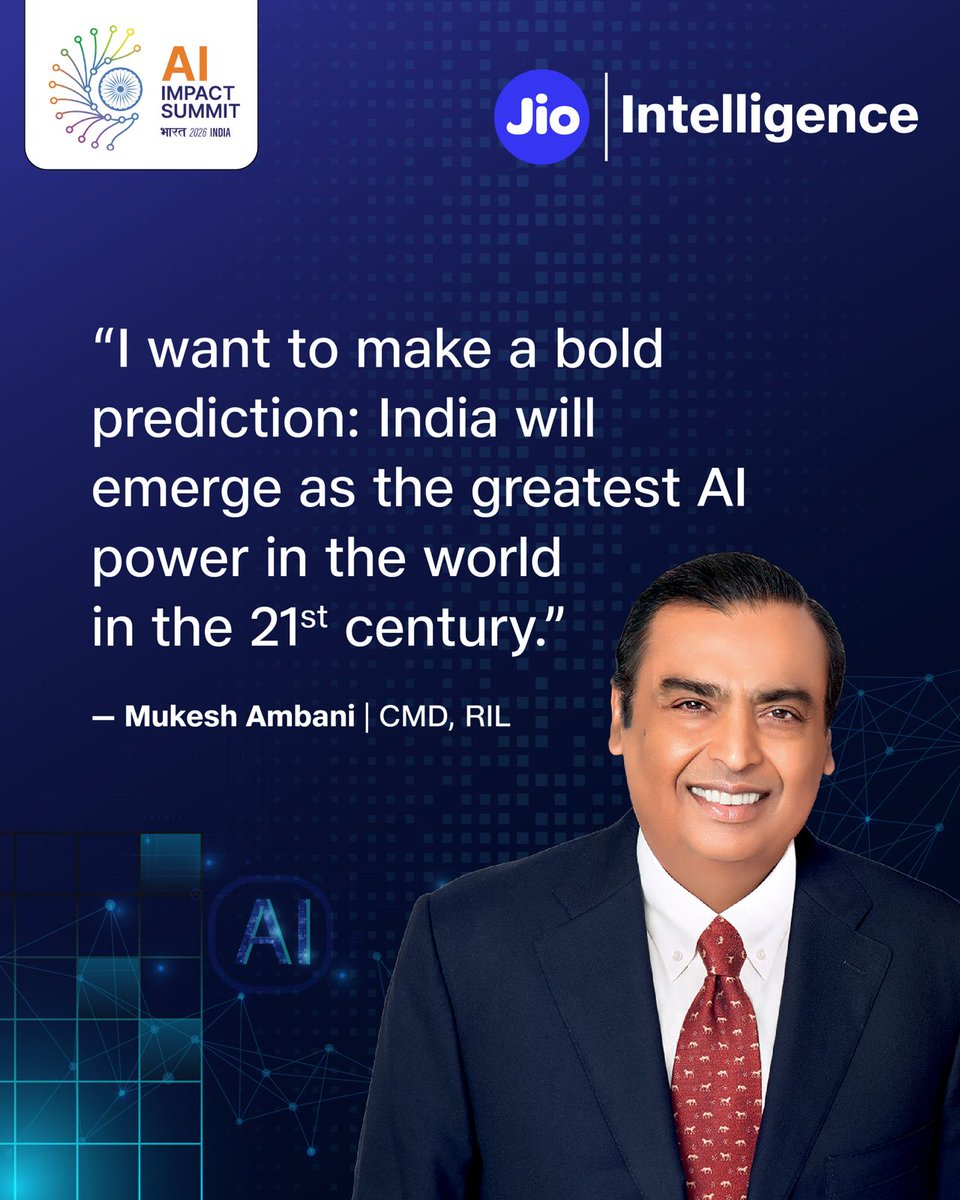 #aiimpact #aiimpactsummit2026 #AIforAll #RelianceJio