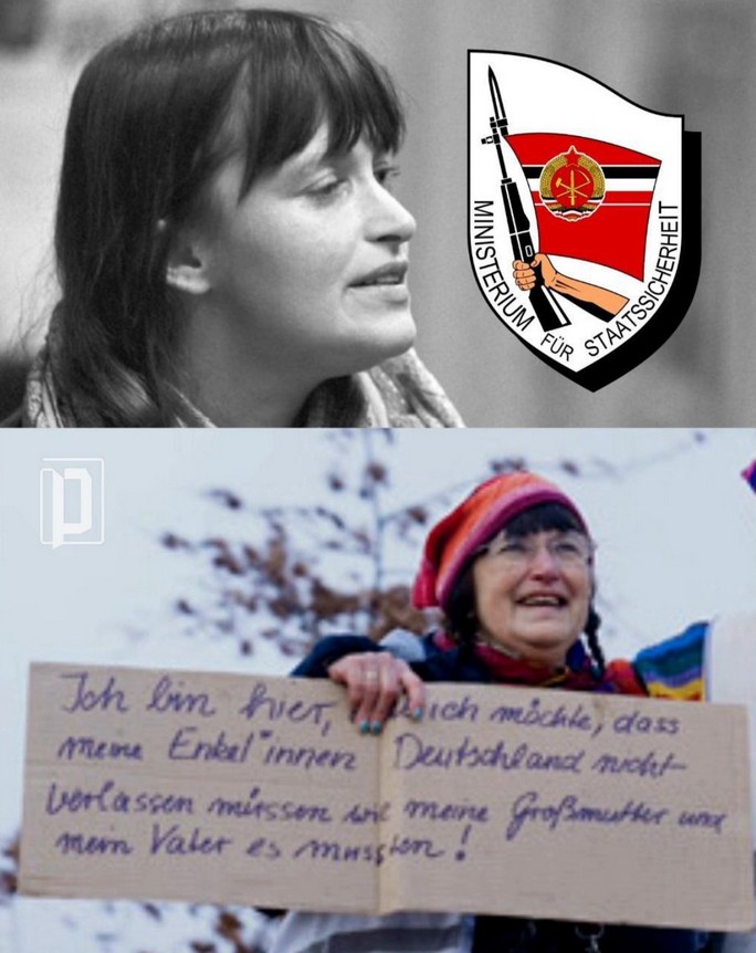 Das ist Maja Wiens, eine der führenden Figuren der „Omas gegen Rechts“ in Berlin.

Von 1978 bis 1983 arbeitete sie als inoffizielle Mitarbeiterin „IM Marion“ für die Staatssicherheit der DDR. Sie bespitzelte und verriet Bekannte, Freunde und Oppositionelle – darunter Leute aus