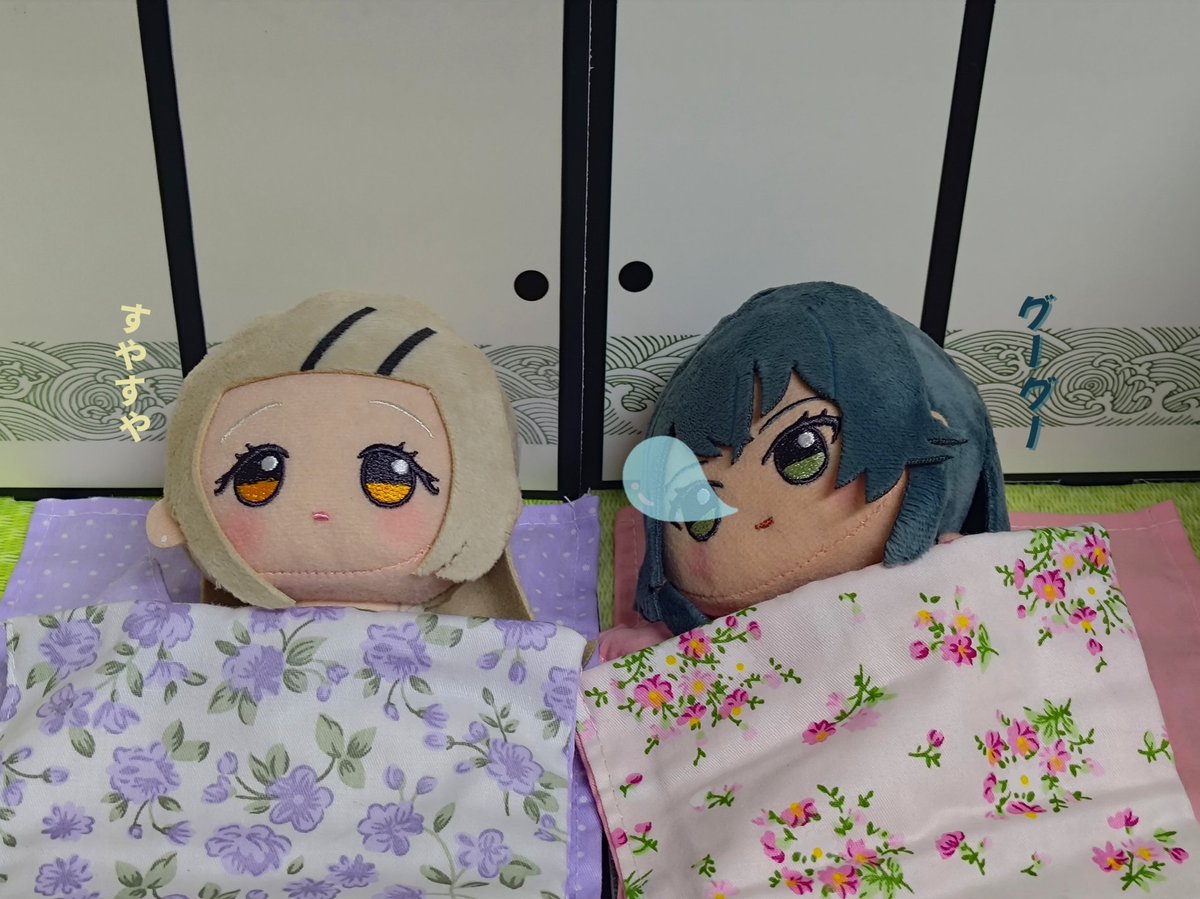 soda_nuinui's tweet photo. It’s raining, the sky is dark, and the air is cool, so Temari and Hiro are taking a little nap~ 😊 https://t.co/wJFaoYkaj9