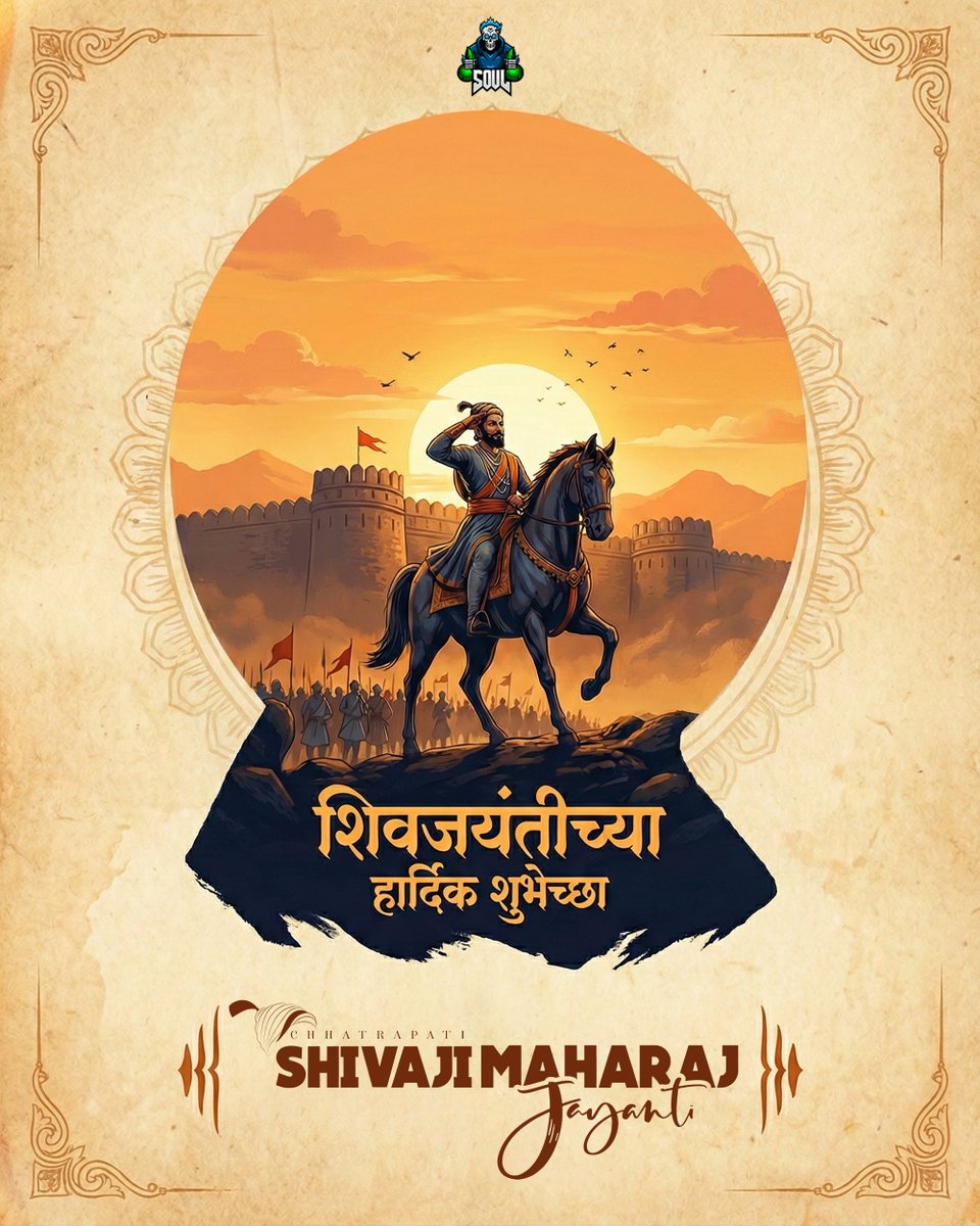 A ruler of valor, a symbol of pride. Today we honor Chhatrapati Shivaji Maharaj and his eternal legacy 🚩