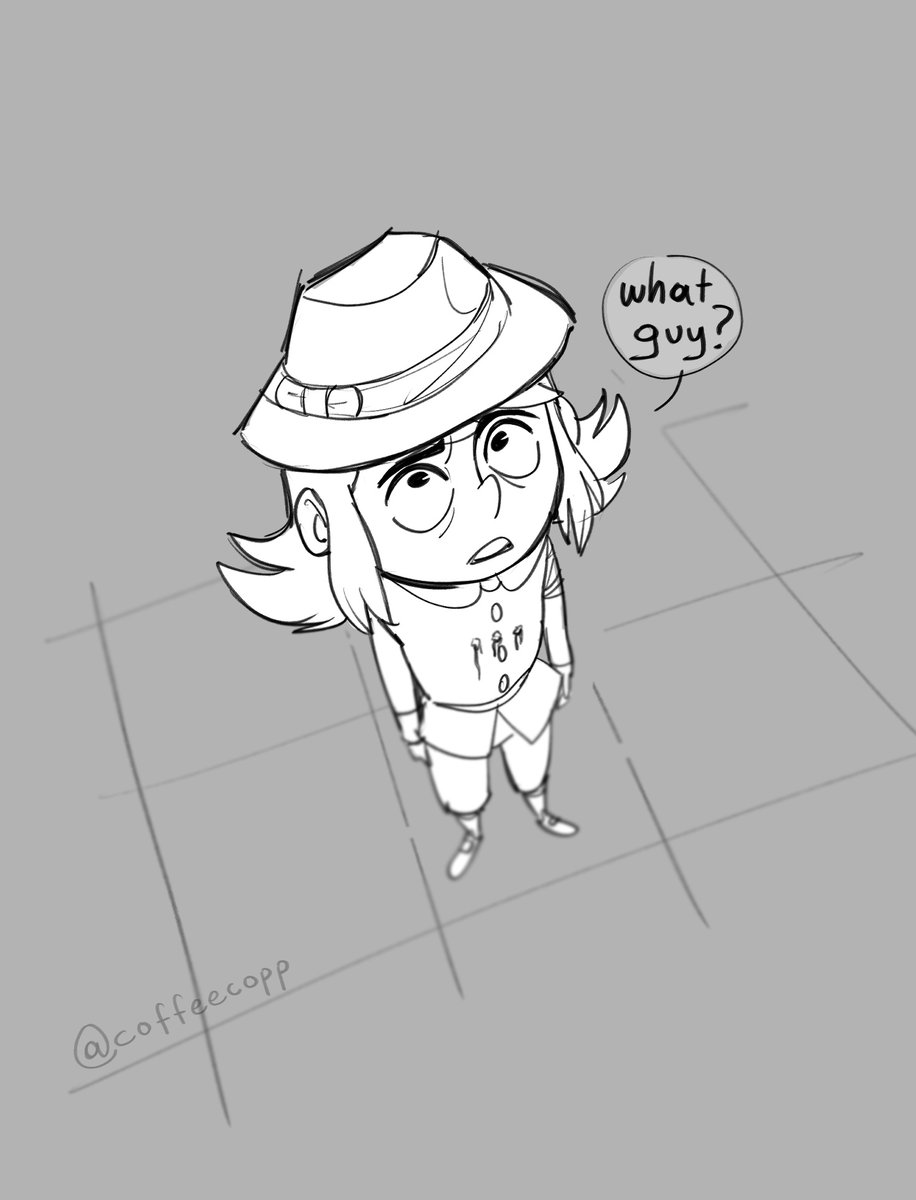 The many hats of Abaddon feat. PK #hauntedhotel #hauntedhotelfanart #abaddon