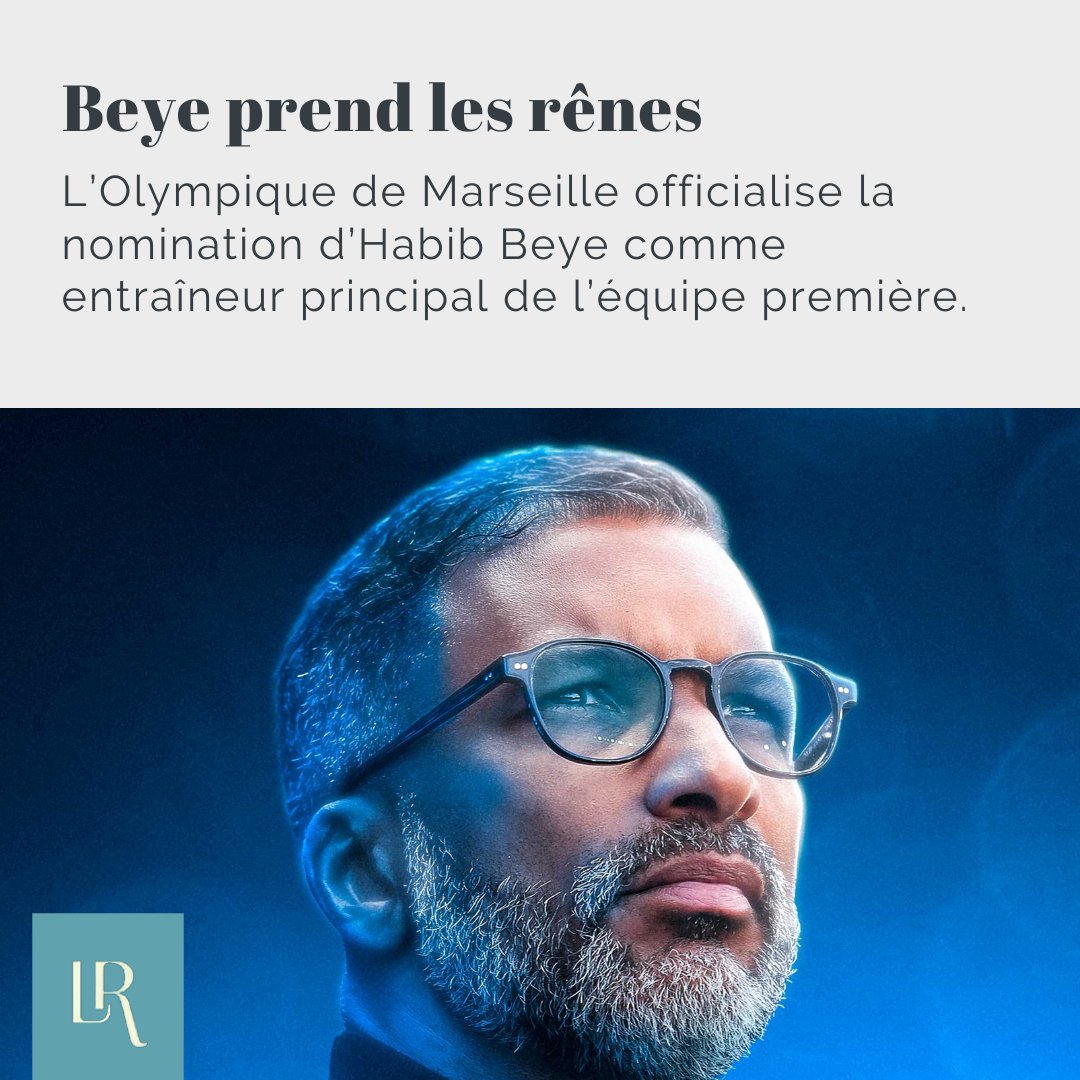 L’ <a href="/OM_Officiel/">Olympique de Marseille</a> a annoncé la désignation de <a href="/BeyeHabib/">Habib Beye</a> à la tête de son équipe première. L’ancien international #sénégalais entame un nouveau chapitre sur le banc marseillais avec l’ambition de relancer le projet sportif du club phocéen.