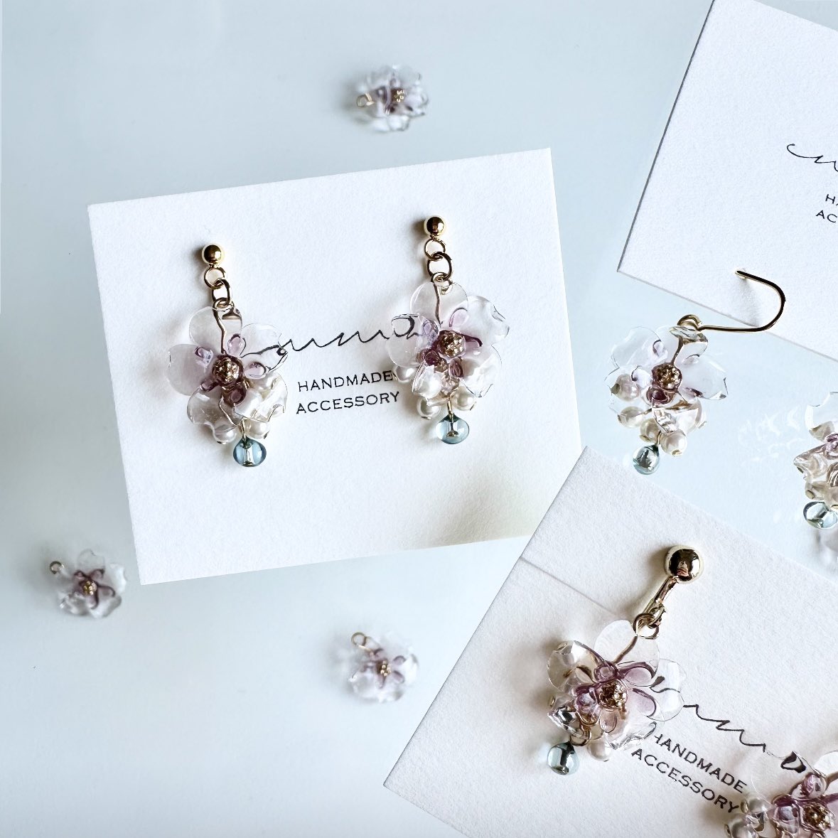 _emma_craft's tweet photo. 桜雨(mini)ピアス/イヤリング

#ハンドメイドアクセサリー #レジンアクセサリー #ハンドメイド #handmade https://t.co/MUSKgdSg13
