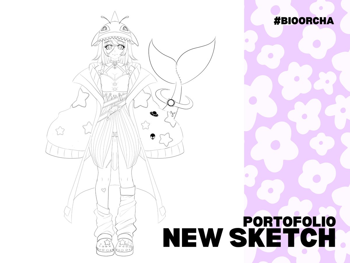 new sketch just dropped.

she’s still a little secret
but i’m already in love with her silhouette ♡
#bioorcha #originalcharacter #sketch