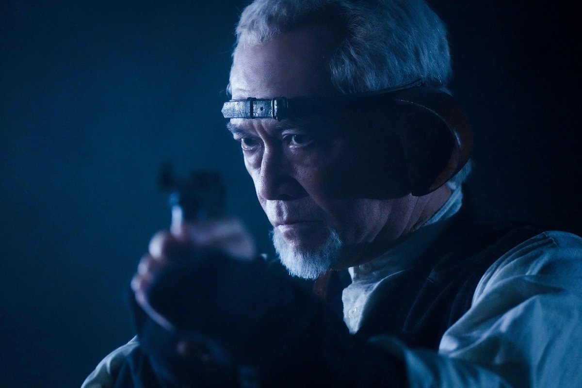 🎬𝟑月𝟏𝟑日(金)開戦
『#ゴールデンカムイ 網走監獄襲撃編』

 ━━━━　📜𝗖𝗛𝗔𝗥𝗔𝗖𝗧𝗘𝗥　━━━━

　▌▌￣￣￣￣　　　　
　　　　都丹庵士：#杉本哲太
　　　　　　　　　　　＿＿＿＿ ▌▌

盲目だが、舌を鳴らして発した音の反響で
相手の正確な位置を把握する。