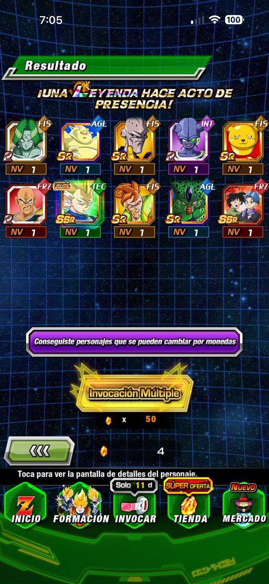 Tenia un pellizco en el kokoro por irme 3/4 sin mi Vegetita de mi arma. 4/4, se vino Soniccccc !!!!!

#RivalsUniteInDokkan