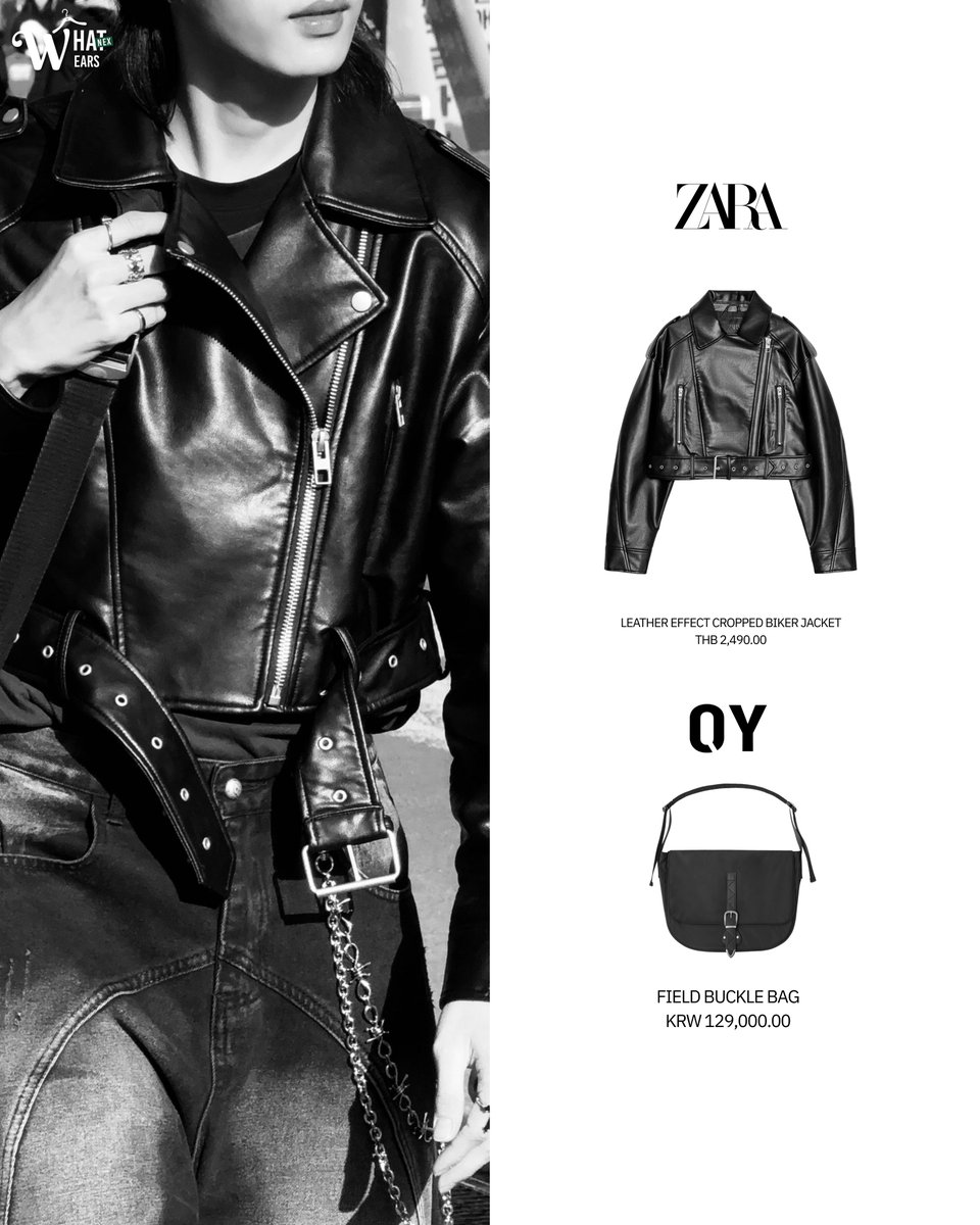 What NEX wears : NEX for 
260218 - nex.busofficial IG Update

#ZARA <a href="/ZARA/">ZARA</a> 
- LEATHER EFFECT CROPPED BIKER JACKET
#OY
- FIELD BUCKLE BAG

#NEXnattakit
#BUSbecauseofyouishine
#whatNEXwears