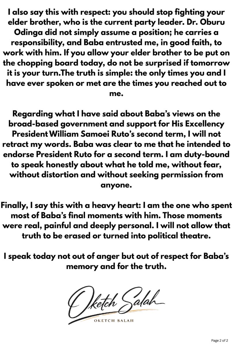 Oketch_Salah's tweet photo. I Speak for the Truth, Not Politics. https://t.co/cJAQxRch7s