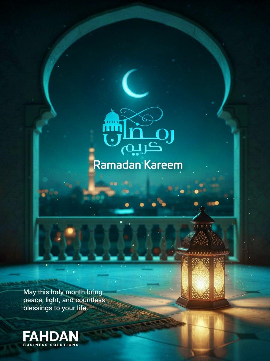 BusinessFahdan's tweet photo. Ramadan Kareem 🌙

May this month bring peace, blessings, and happiness to you and your loved ones. https://t.co/wJDL3Nk2zw