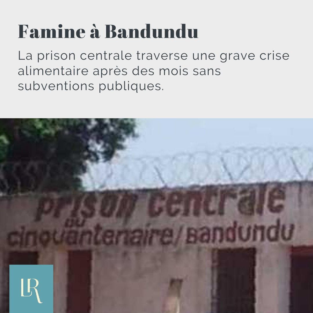 À #Bandundu, la situation se détériore à la #prison centrale de Bandundu. Privés de provisions depuis trois trimestres, les détenus dénoncent des conditions de vie alarmantes. Le manque de financement a provoqué une grève de la faim, révélant une crise humanitaire persistante.