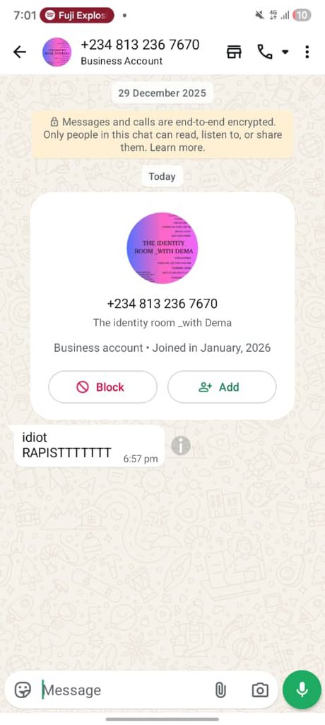 <a href="/DAMIADENUGA/">Dami’ Adenuga</a> Apologize for reputational damage or what? 
Why do people  act before thinking. 
Look at the type of people Simi <a href="/SympLySimi/">Simi</a>  is supporting. 
The only way to stop these false accusations is to make them face consequences just as severe as those faced by a rapist.
After going