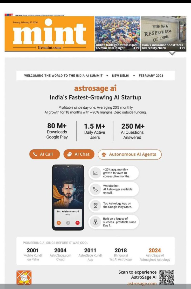 pandeypiyush's tweet photo. #AstroSageAI  Ready to play big role in AI revolution.
#ArtificialIntelligence 
#AISummit 
@punitastrologer @pandeypratik https://t.co/dxdzkFdWjL