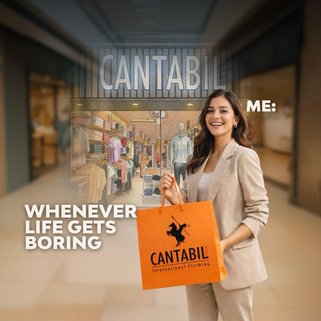 CANTABILINDIA's tweet photo. Whenever life gets boring, I just go shopping at Cantabil and upgrade my mood instantly.
#Cantabil #CantabilStyle #StyledInCantabil #ValentineWeek #ValentineVibes #ValentineMood #menswear #womenswear #Shopping https://t.co/wSkyhGLZ8L