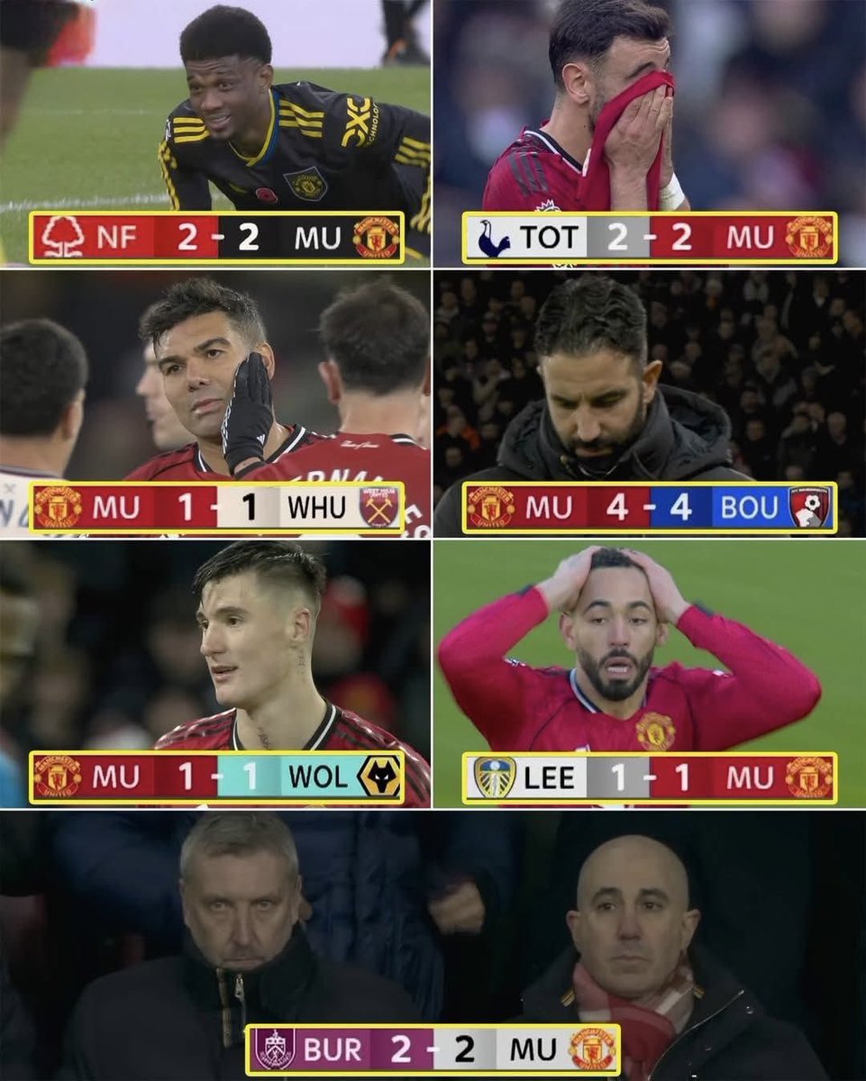 UtdForever7's tweet photo. 🚨I keep thinking about what could’ve been if we’d taken maximum points against Everton, AFC Bournemouth, Burnley, Leeds United, West Ham United, Nottingham Forest, and Wolverhampton Wanderers. 

Dropped points in those games hurt even more now when you see how inconsistent the teams at the very top have been.

This genuinely feels like a season that could’ve been ours if just a few moments had gone differently.

Painful to think about. Encouraging at the same time. Because if we’re this close now… imagine next season.

#MUFC