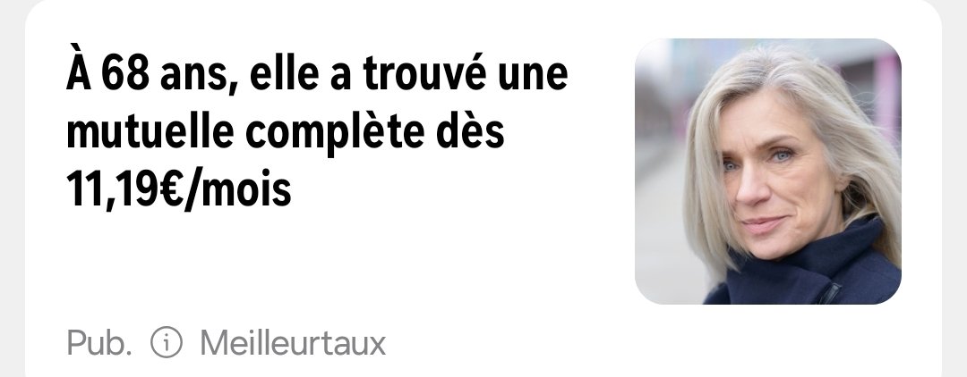 Whaou ! Comment faites vous ? Ma mère a 68 ans et elle paye sa mutuelle 167 euros !!! #Mutuelle