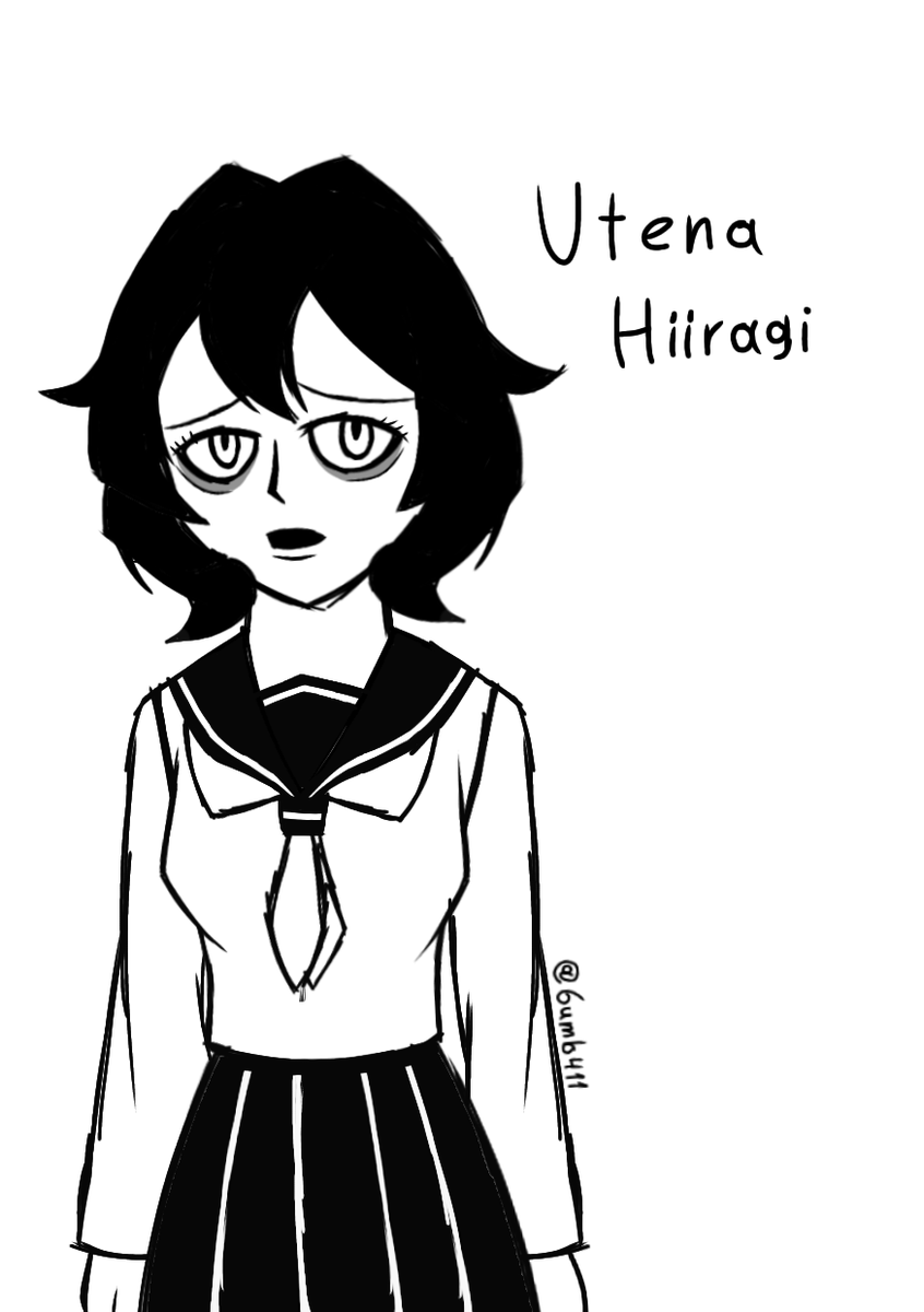 Utena Hiiragi drawn in OPM Webcomic art style.

This is my first drawing trying to imitate ONE's art style

#まほあこアニメ 
#MahouShoujoniAkogarete 
#OnePunchMan