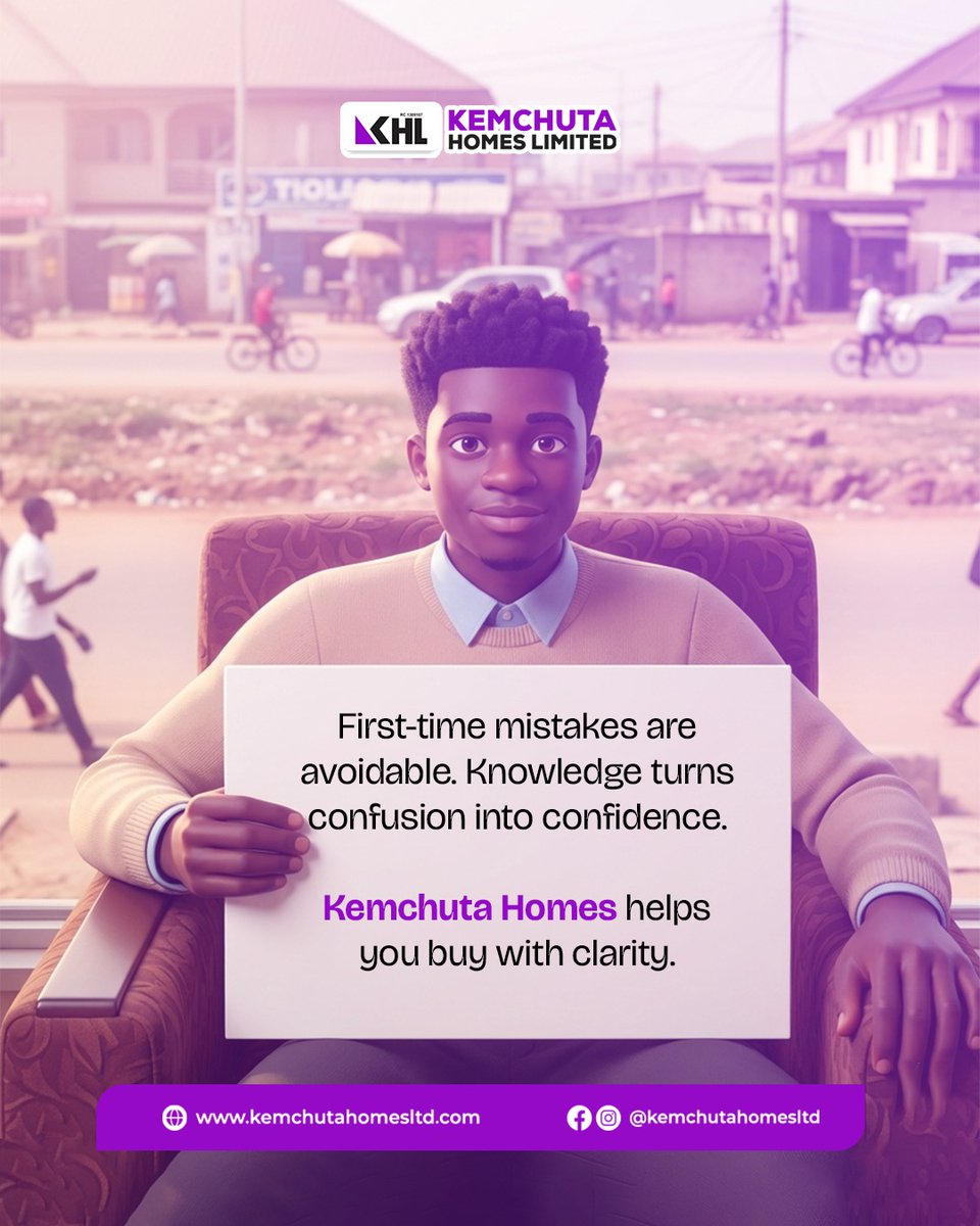 Land buying is bigger than price.
It’s about full understanding.

Save this post.

#RealEstateEducation #KemchutaHomes #FirstTimeBuyers #LandKnowledge #BuySmart