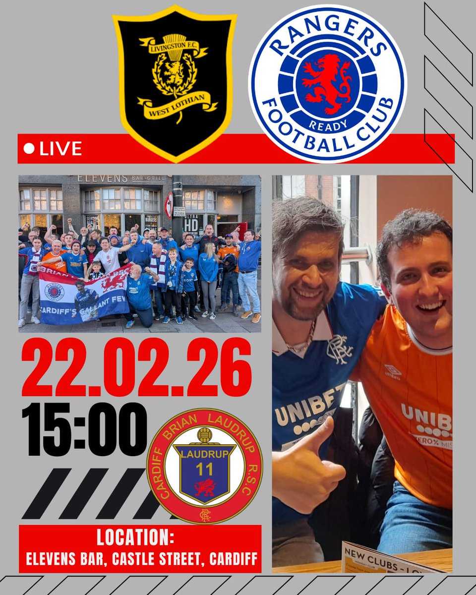 Cardiff Brian Laudrup Rangers Supporters Club tweet media