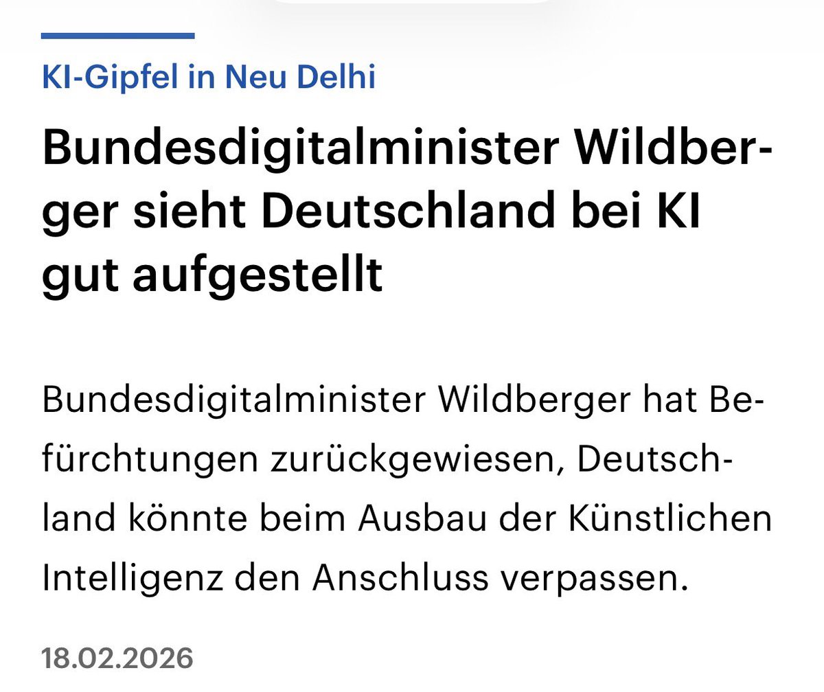 Da hat er sogar Recht. Deutschland WIRD nicht den Anschluss verpassen. Das wäre ja in der Zukunft. Vielmehr HAT Deutschland ihn schon verpasst, also in der Vergangenheit.