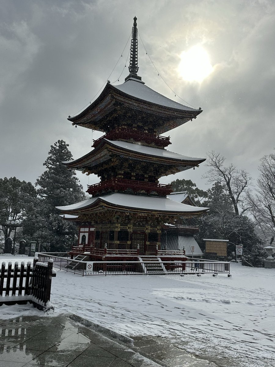 sgr19grow1's tweet photo. 先週成田山に行った時の写真です。大雪で途中バスも動かなくなり大変でした^_^ #雪　#成田山　#旅行 https://t.co/FbuKAWjyYC