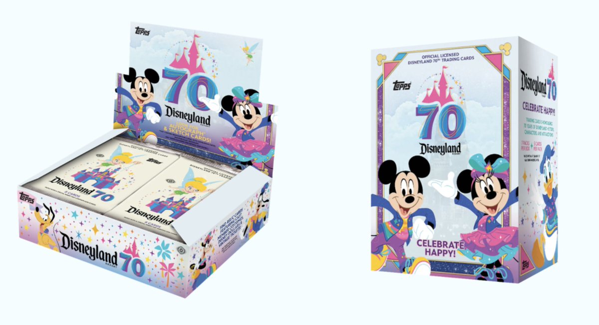 🪩 Topps × ディズニーランド70周年 トレカ発売決定！ 2025年に開園70