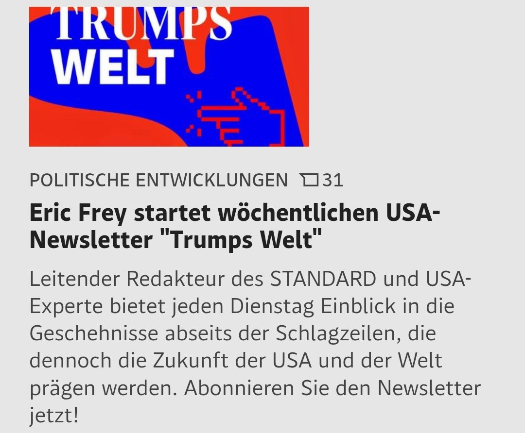 Man muss schon einen latenten Hang zum Sadomasochismus haben, um sowas freiwillig zu abonnieren. #trumpswelt