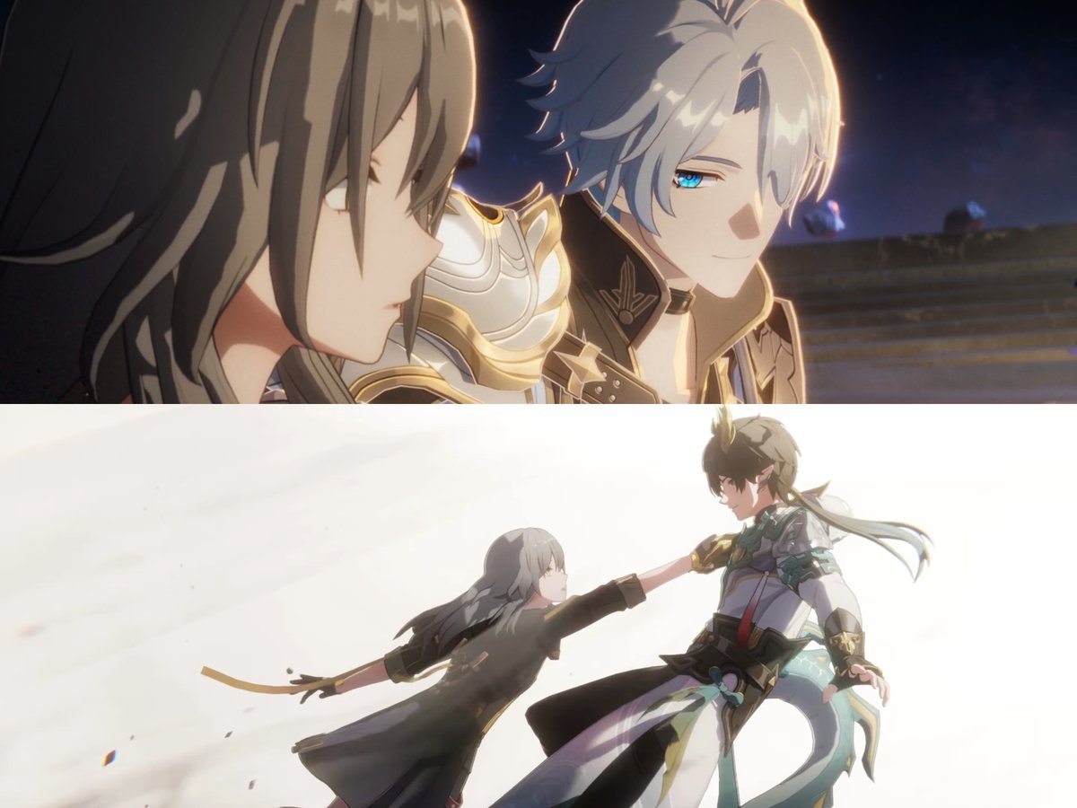 feaedhellen's tweet image. Y'all need to start taking notes cause nobody does it like Phainon Yearnotron 3000 of Aedes Elysiae and Dan Heng of the Xianzhou Longing-fu 😩

#Phaistelle #Danstelle #Phaiblazer #Danblazer