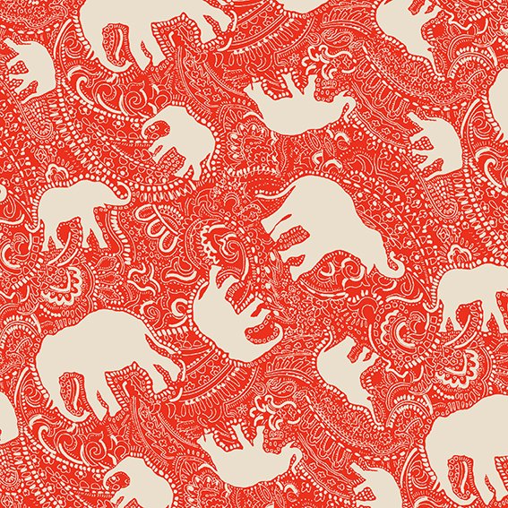 The "Paisley Elephants Doodle" design was created by Patrick Moriarty. A design studio in Gujarat, India (BJT Design Studio) has chosen it as one of its favourite designs on the Spoonflower website. I enjoyed riding an elephant in India. #Elephants 
spoonflower.com/en/fabric/5444…