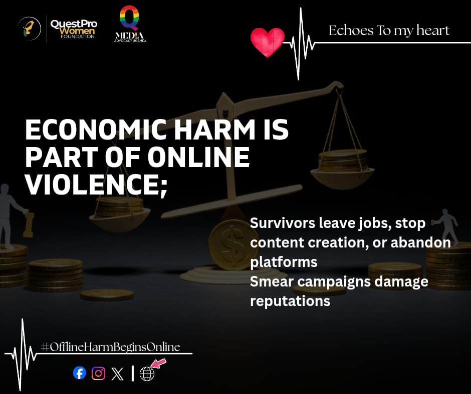 Online abuse costs women income, opportunities, and visibility.
We should; Recognize economic loss as a form of harm, Support survivors with livelihood recovery tools, Protect women’s right to participate online safely
#EndOnlineSGBV #OfflineHarmBeginsOnline