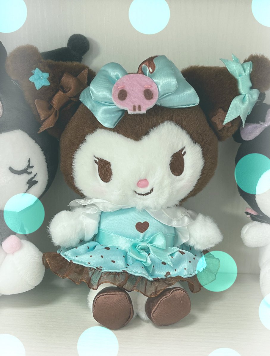 今日は #チョコミントの日🩵らしいので チョコミント姿のクロミちゃん