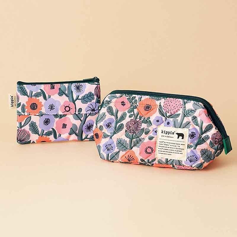 北欧デザイン「kippis」の花柄ポーチ2個が付録。リンネル 5月号増刊の