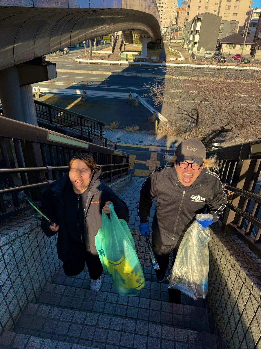 合同練習からの清掃活動🧹 どちらも全力で取り組めました🔥🔥🔥 この